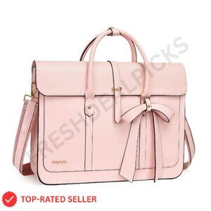 PU Leather Laptop Shoulder Bag Convertible Backpack Work Briefcase Chic